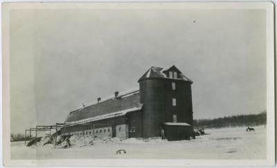 Dairy barn and silos, Brandon Institute