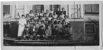 Pupils and staff of the E.L.M. Home, Kitimaat, B.C.