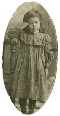 One of the kindergarten girls, Coqualeetza Institute