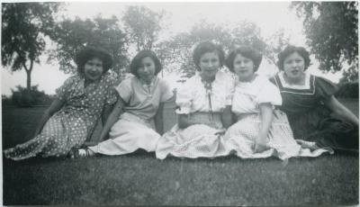 Part of the Senior Sewing Class, 1951-1952