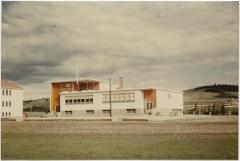 New school; 4 rooms, apt [apartment], office and basement rooms [Morley Residential School]