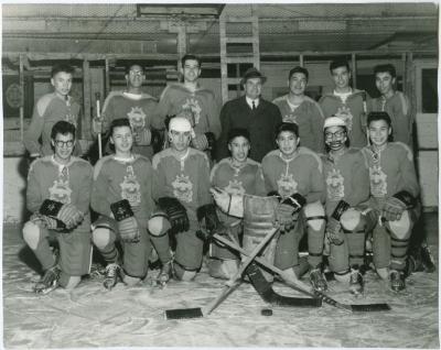 Portage Indian Residential School Mercantile Hockey Champs 1964