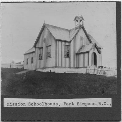 Mission school house, Port Simpson, B.C.