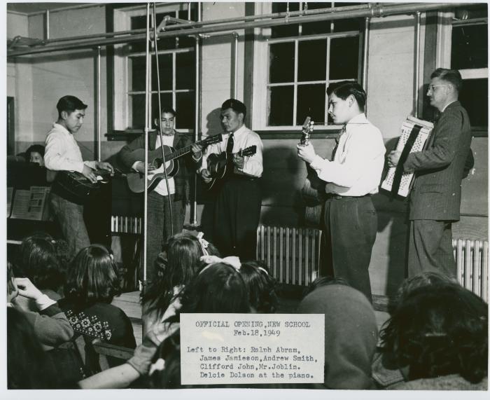 OFFICIAL OPENING, NEW SCHOOL Feb. 18. 1949.