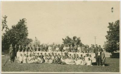 Pupils and staff, Coqualeetza