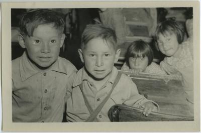 Scenes from Morley Indian Residential School, Morley, Alta.