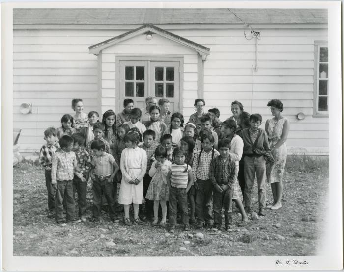 Students and teachers, Morley Indian Residential School