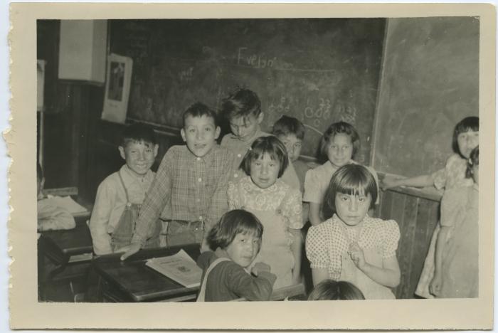 Scenes from Morley Indian Residential School, Morley, Alta.