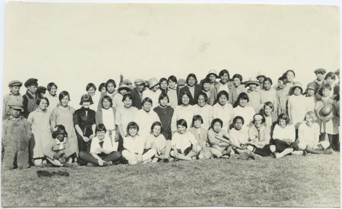 Students of the Indian Residential School, Edmonton, Alta.