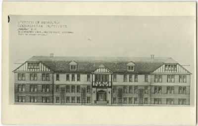 Sketch of proposed Coqualeetza Institute, Sardis, B.C.