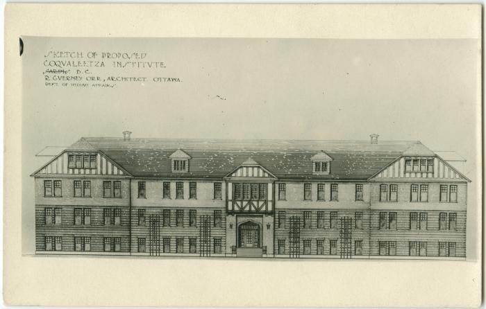 Sketch of proposed Coqualeetza Institute, Sardis, B.C.