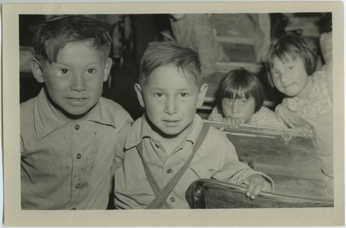 Scenes from Morley Indian Residential School, Morley, Alta.