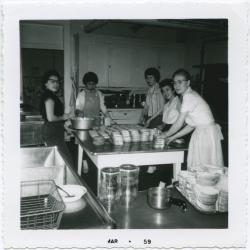 Sandwich making, Portage Residential 1959