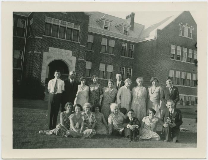 Staff group, Indian Residential School, Edmonton, Alta.