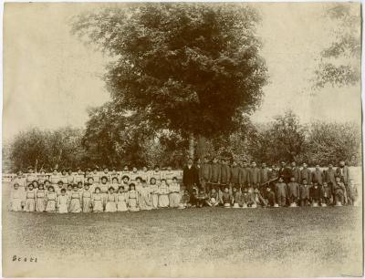 Students at the Mount Elgin Indian Industrial Institute, Muncey
