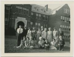 Staff group, Indian Residential School, Edmonton, Alta.