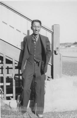 Stoney Nakoda boy at school