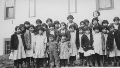 Junior girls at Morley Residential School