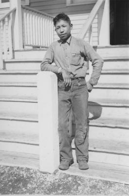 Stoney Nakoda boy at Morley Residential School