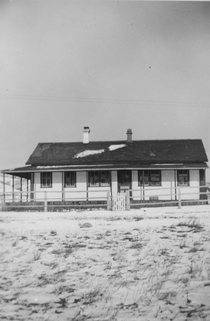 "White" School on the Reserve, Morley, Alberta