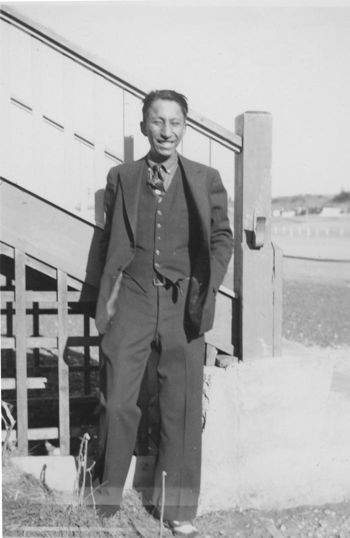 Stoney Nakoda boy at school