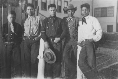 Senior boys at the Morley Residential School