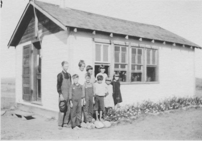 An Unknown School With A Group Of Children