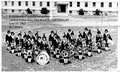 Cariboo Indian Girls' Pipe Band, William's Lake, BC