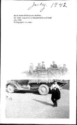 [Children in Lejac Indian Residential School truck]