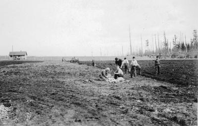 Farming at the Alert Bay School