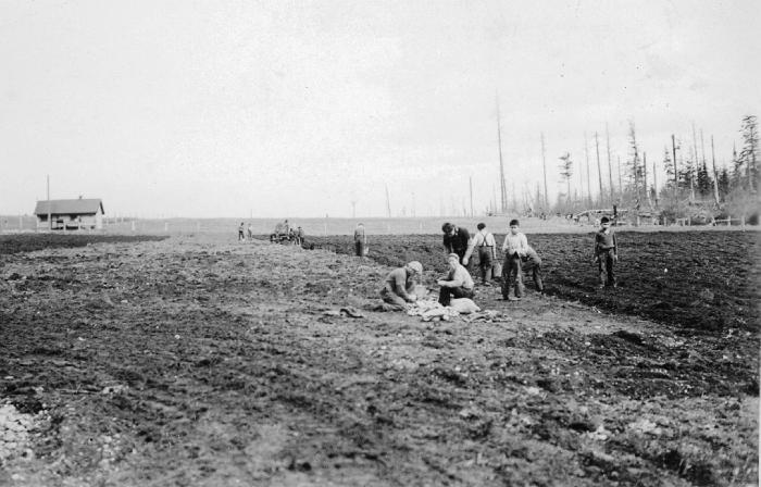 Farming at the Alert Bay School