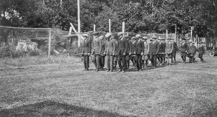 Prize Giving Day - Boy Scouts of Industrial School, Alert Bay, B.C.