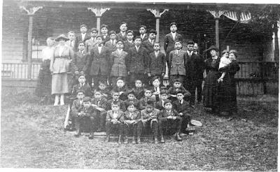 Industrial School boys - St. Michael's School Boy's Home, Alert Bay, B.C.
