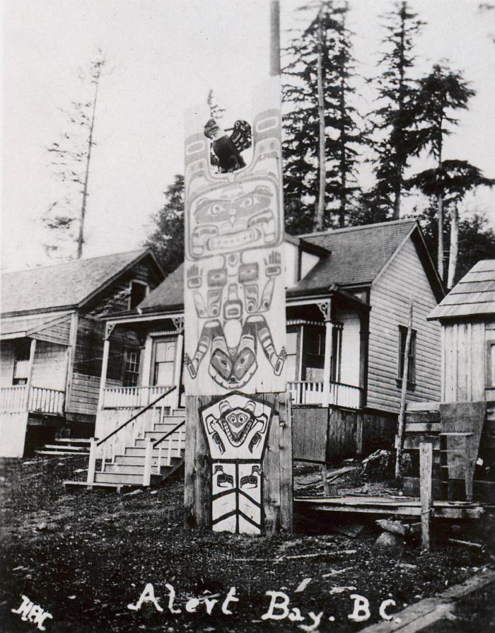 Totem Pole in Alert Bay, BC