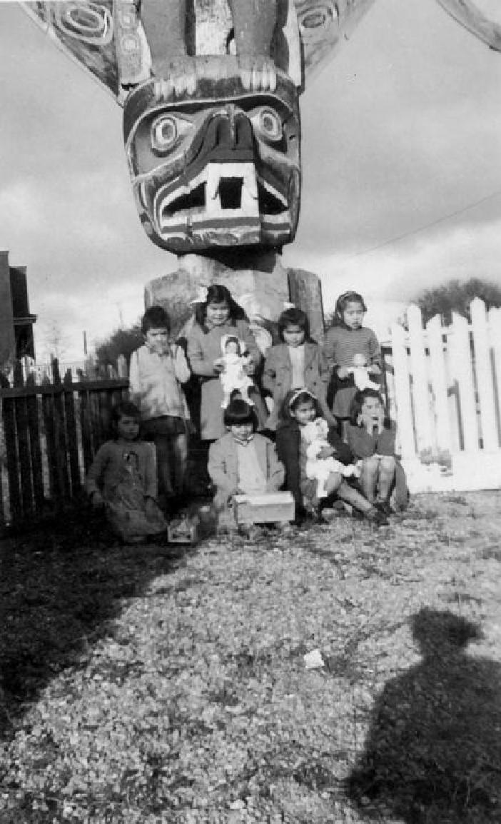 Pupils at St. Michael's Indian Residential School