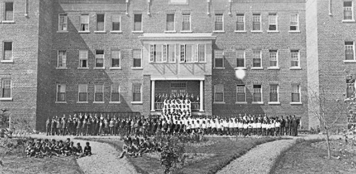 St. Michael's School, Alert Bay, B.C. - All the children of this school 