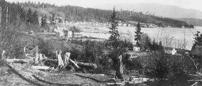 Alert Bay from Farm - Girls' Home in Centre