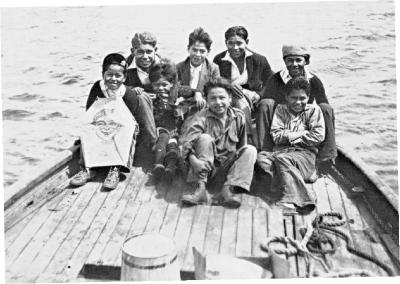 St. Michael's School, Alert Bay, B.C. - Boys of this school