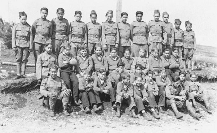 St. Michael's School, Alert Bay, B.C. - Boys of this school