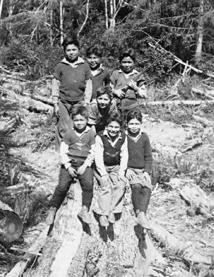 St. Michael's School, Alert Bay, B.C. - All Massett boys of this school