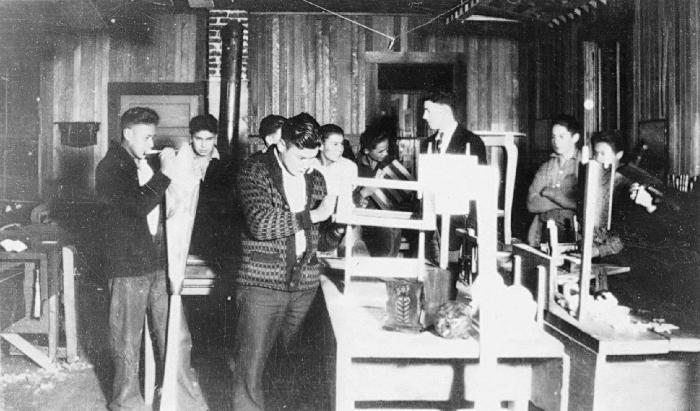 Alert Bay School - wood working class