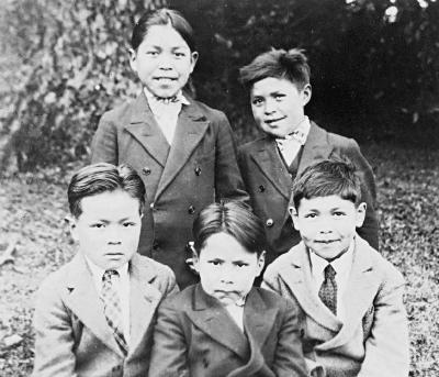 St. Michael's School, Alert Bay, B.C. - All Massett boys of this school