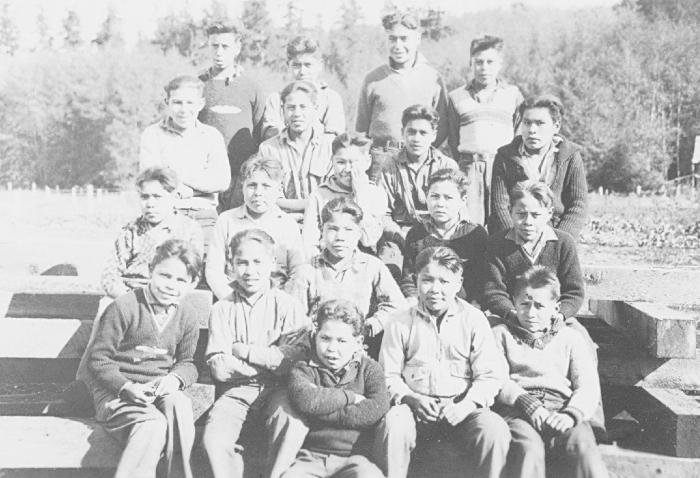 St. Michael's School, Alert Bay, BC - Boys of this school