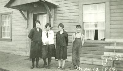 Dewolfe children at St. Paul's Hostel, Dawson