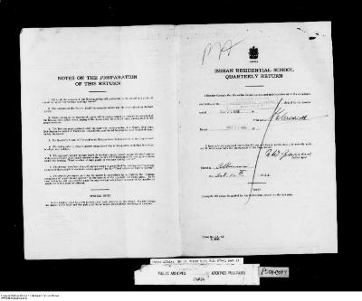 Quarterly Return, 30 September 1948