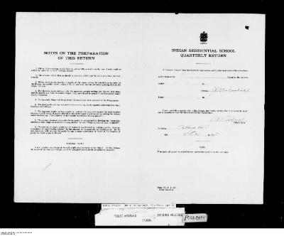 Quarterly Return - Partial, 30 September 1945