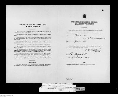 Quarterly Return, 31 December 1942