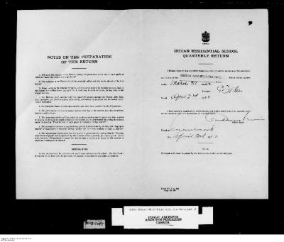 Quarterly Return, 31 March 1942