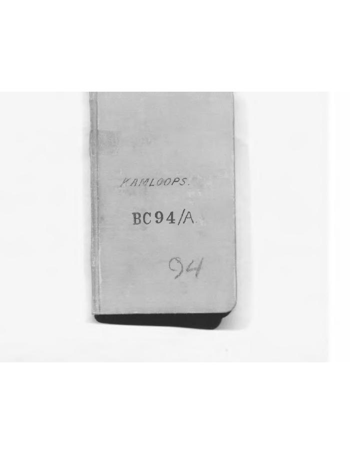 Field Book, 1 January 1914