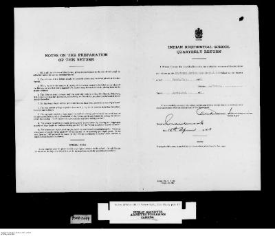 Quarterly Return, 31 March 1943